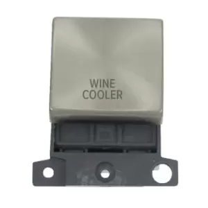 Image of Click Scolmore MiniGrid 20A Double-Pole Ingot Wine Cooler Switch Satin Chrome - MD022SC-WC
