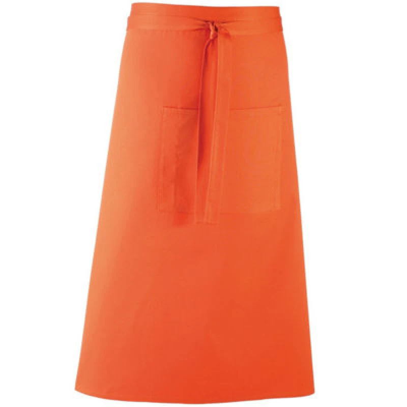 Image of Premier Premier Colours Bar Apron in Orange Orange One Size Unisex 5063470680047