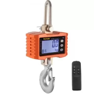 Image of VEVOR 1000kg 2200lbs Digital Crane Scale Heavy Duty Crane Scale Aluminum Digital Hanging Scale LED-Display
