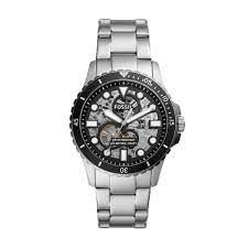 Image of Fossil 'Black And Silver 'FB - 01 Automatic' Automatic Sports Watch - ME3190