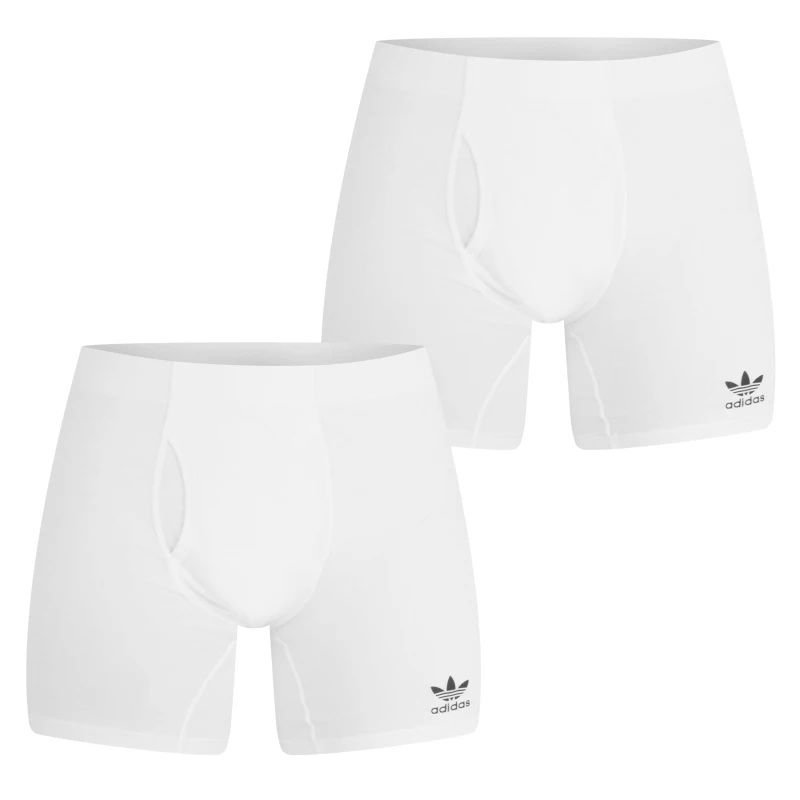 Image of adidas Originals Originals Comfort Flex Cotton 3-Stripe Boxers - White White S