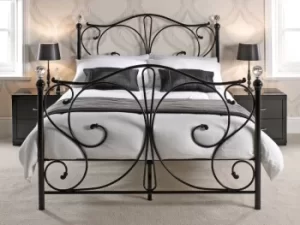 Image of LPD Florence 5ft King Size Black Metal Bed Frame