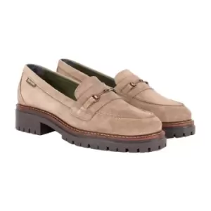 Image of Barbour Womens Brooke Loafers Taupe UK 6