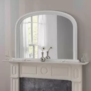 Image of Yearn Mirrors Yearn Contemporary Overmantle Mirror White 112(w)x77Cm(h)