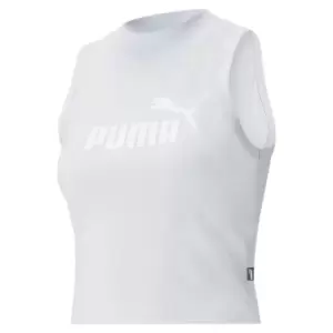 Image of Puma Logo Crop Top Womens - Blue