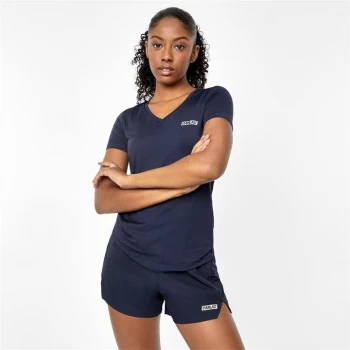 Image of Everlast V Neck Mesh T-Shirt - Navy