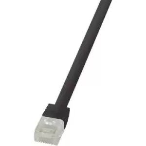 Image of LogiLink CF2033U RJ45 Network cable, patch cable CAT 6 U/UTP 1m Black highly flexible