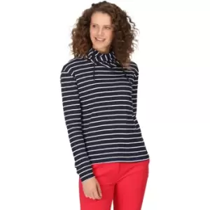 Image of Regatta Womens Monsal Striped Hooded Top Hoodie 14 - Bust 38' (97cm)