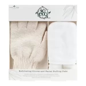Image of So Eco Exfoliating Gloves and Facial Buffing Pads 4 pcs