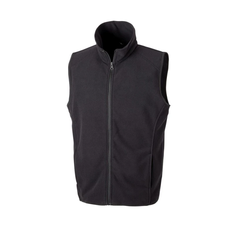 Image of Result Result Men Core Microfleece Gilet in Black Size: X-Small Black XS Male 5059000439575
