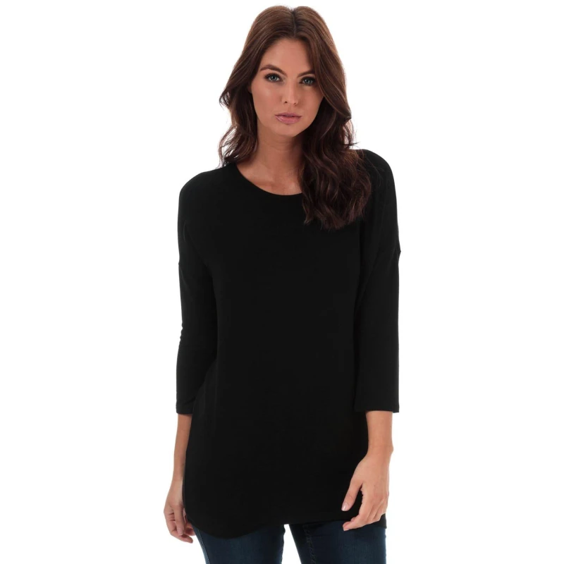 Image of Only Glamour 3 Quarter Sleeve Jumper Black female 6