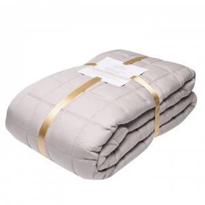 Image of Hotel Collection Kensington Bedspread - Silver