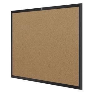 Image of Nobo EuroPlus 1200x900mm Cork Noticeboard Cork with Black Alumimum Trim and Wall Fixing Kit
