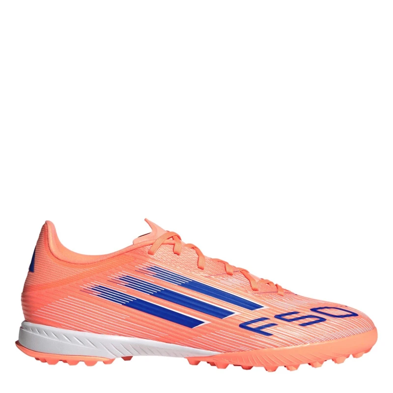 Image of adidas F50 League Adults Astro Turf Football Boots Orange/Blue male 9 (43.3)