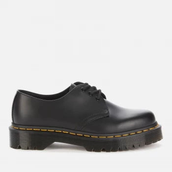 Image of Dr. Martens 1461 Bex Smooth Leather 3-Eye Shoes - Black - UK 5