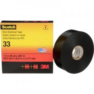 Image of 3M SCOTCH33-38X33 Electrical tape Scotch Black (L x W) 33 m x 38 mm