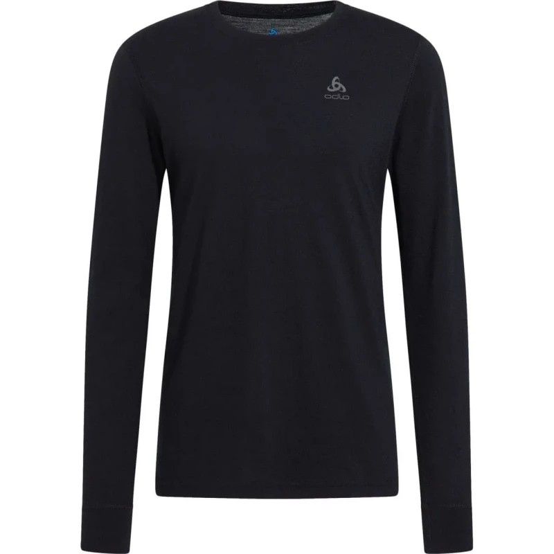 Image of Odlo Merino 200 Long Sleeve Baselayer Top Mens - Black S