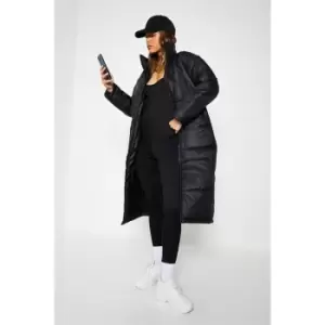 Image of I Saw It First Midi Padded Coat - Black