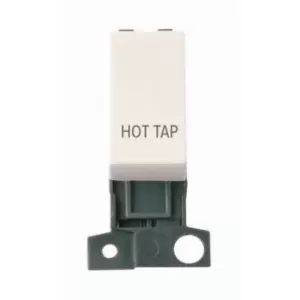 Image of Click Scolmore MiniGrid 13A Double-Pole Hot Tap Switch Polar White - MD018PW-HT