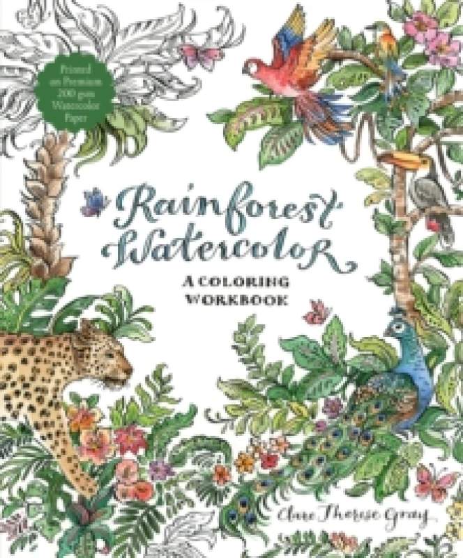 Image of Rainforest Watercolor : A Coloring Workbook Paperback / softback