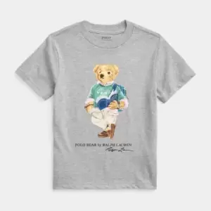 Image of Polo Ralph Lauren Boys' Bear Detail Cotton-Jersey T-Shirt - 4 Years