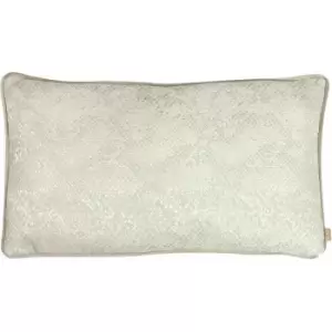Image of Kai Viper Snake Skin Print Piped Edge Cushion Cover, Pewter, 30 x 50 Cm