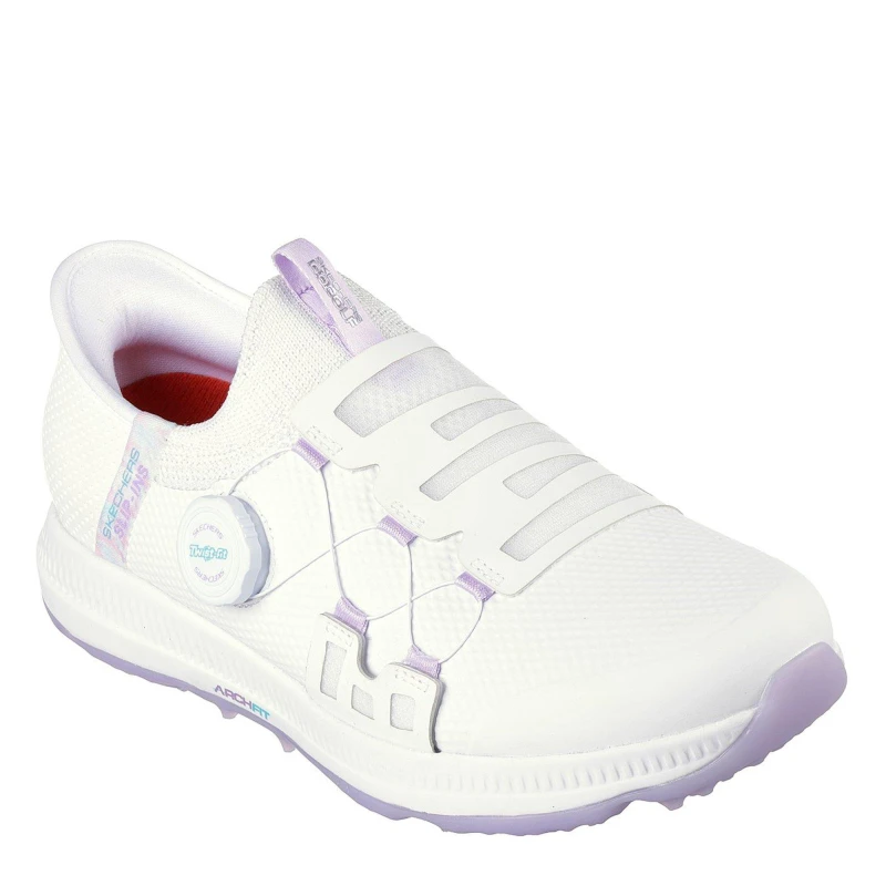Image of Skechers Go Golf Elite 5 - Slip In Spikeless Shoes Womens - White White 3