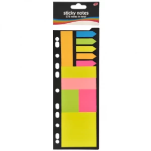 Image of Value Assorted Shape and Size Sticky Notes - Assorted Colours (275 Notes)