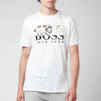 Image of Hugo Boss Teally Large Logo T-Shirt White Size XL Men