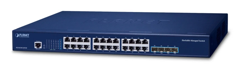 Image of PLANET Layer 3 24-Port 10/100/1000T Managed L3 Gigabit Ethernet (10/10