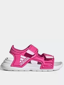 Image of adidas Sportswear Adidas Unisex Infant Altaswim, Pink/White, Size 7 Younger