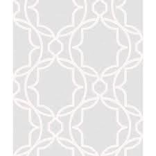 Image of Superfresco Easy Montague Geo Silver Wallpaper