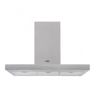 Image of Belling Cookcentre 90 90cm Flat Chimney Cooker Hood