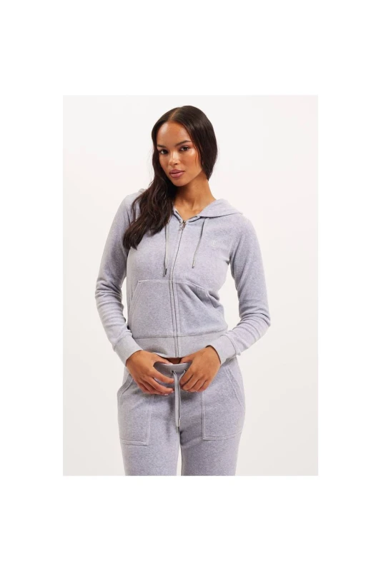 Image of Juicy Couture Womens Robertson Classic Jacket in Silver Size: XS Silver Female XS