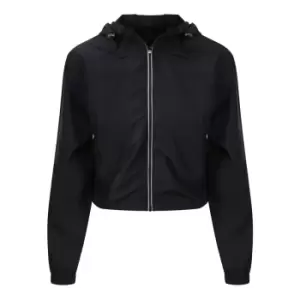 Image of AWDis Just Cool Womens Girlie Cropped Windshield Jacket (XL) (Jet Black)