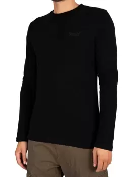 Image of Vintage Logo Embroidered Longsleeved T-Shirt