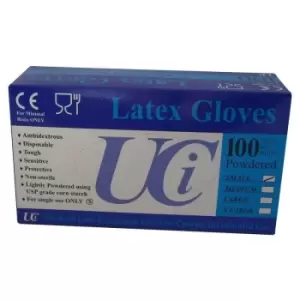 Image of Unisex Adults Gloves Latex Examination Pack Of 100 (Small) (May Vary) - May Vary