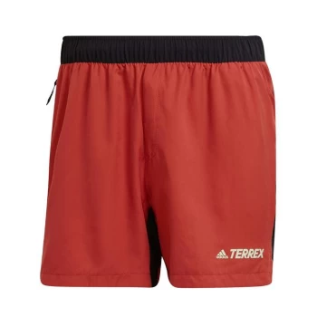 Image of adidas Terrex Trail Running Shorts Mens - Altered Amber