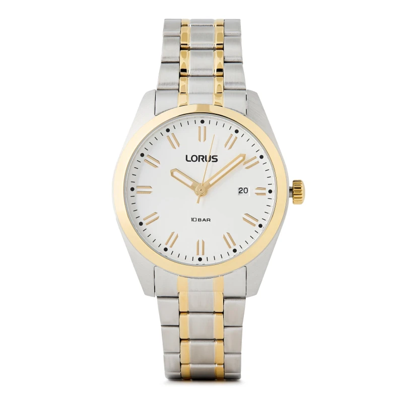 Image of Lorus RH978PX9 Sports Date 100m (39mm) White Sunray Dial / Watch