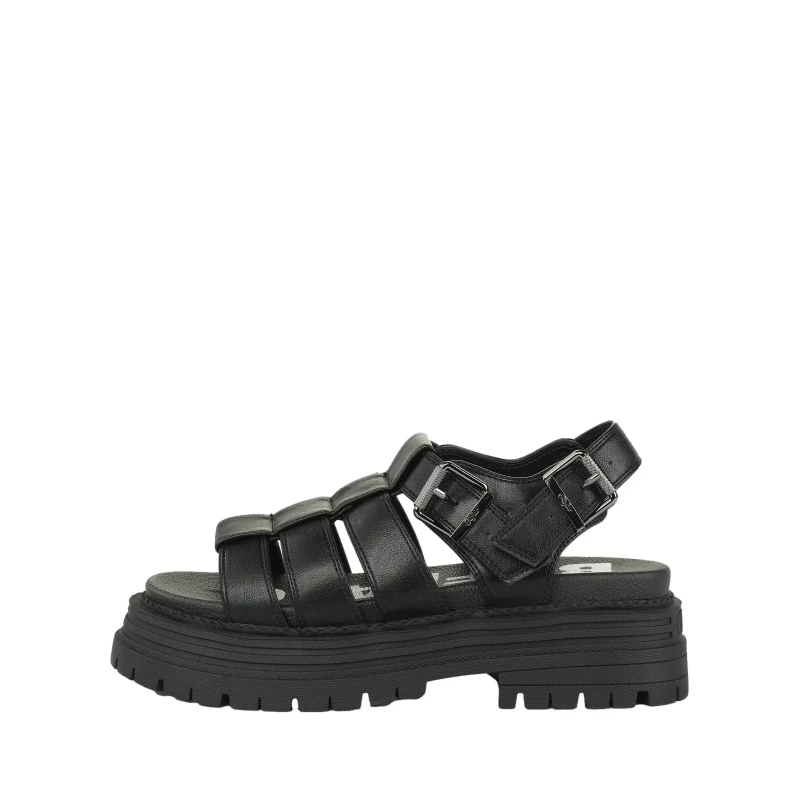 Image of Buffalo Womens heeled sandals Buffalo Lennox Fisher Noir Female 36