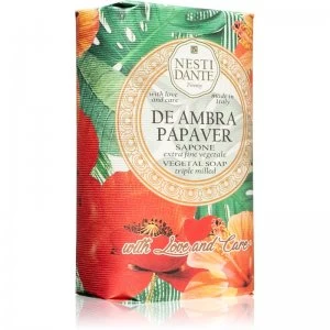 Image of Nesti Dante De Ambra Papaver Extra Gentle Natural Soap 250 g