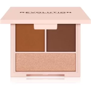 Image of Makeup Revolution Contour Powder Contouring palette Shade Light 7 g