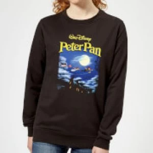 Image of Disney Peter Pan Cover Womens Sweatshirt - Black - S