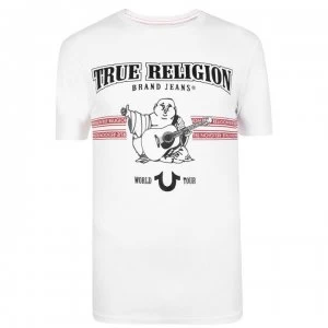 Image of True Religion Foil World Tour T Shirt - White