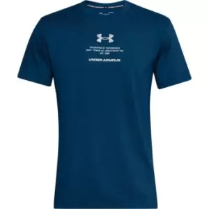 Image of Under Armour Armour Originators T Shirt Mens - Blue