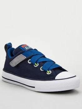 Image of Converse Chuck Taylor All Star Z-Street Ox Childrens Trainers - Navy, Size 3