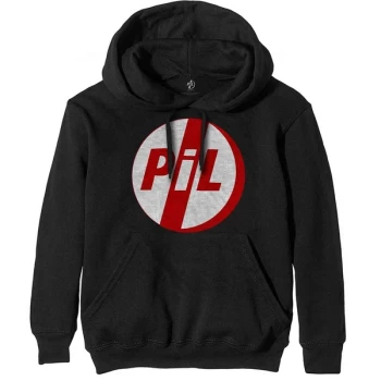 Image of PIL (Public Image Ltd) - Logo Mens Small Pullover Hoodie - Black
