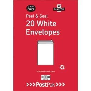 Image of Envelopes C4 Peel & Seal White 90Gsm Pack of 200 POF27421