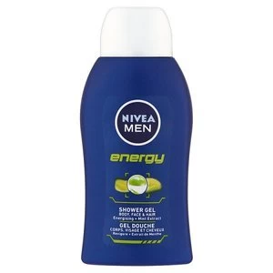 Image of Nivea For Men Shower Gel Energy 50ml Travel and Trial