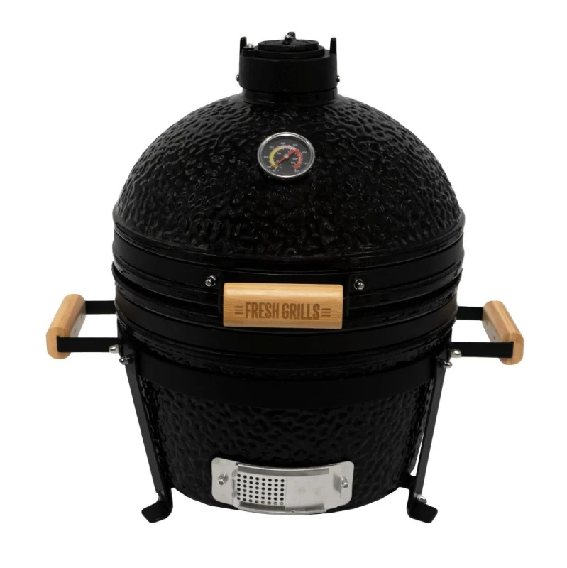 Image of Monstershop Fresh Grills 16" Kamado BBQ Oven in Black Unisex